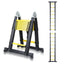 Cosmo Go Teleskopleiter Tragbar Alu Max Belastung 150 kg 3.8M (1.9+1.9M)