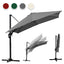 Cosmo Go Ampelschirm 300 x 300 cm Sonnenschirm 360° Drehbar