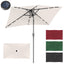 Cosmo Go Sonnenschirm 210x140 / 300x200cm Rechteckig mit LED Solar