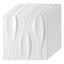Cosmo Go 3D Wandpaneele 12 Stück 50x50 cm Linear Weiß