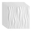 Cosmo Go 3D Wandpaneele 12 Stück 50x50cm Wellig Weiß