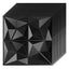 Cosmo Go 3D Wandpaneele 12 Stück 50x50cm Rund Diamant Schwarz