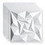 Cosmo Go 3D Wandpaneele 12 Stück 30x30cm Quadrat Diamant Weiß