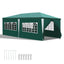Cosmo Go Pavillon 3x6m Partyzelt Wasserdicht mit Seitenteilen