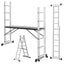 Cosmo Go Gerüst 4 in 1 Alu Multifunktionsleiter 6+6 Stufen