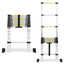 Cosmo Go Teleskopleiter Aluminium Belastbarkeit bis zu 150kg 2.6m-5m mit Stabilisator