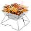 Cosmo Go Klappgrill Edelstahl Camping Holzofen Tragbar