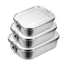 Cosmo Go Brotdose Edelstahl Lunchbox 800+1200+1400ml Kombi-Set