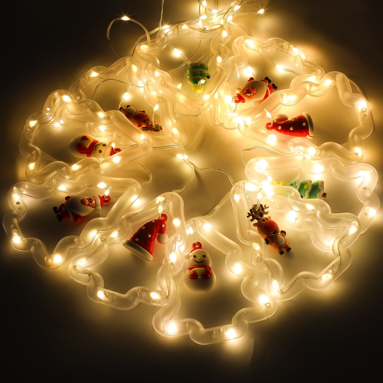 Cosmo Go LED Weihnachtsbeleuchtung Lichtervorhang 3M