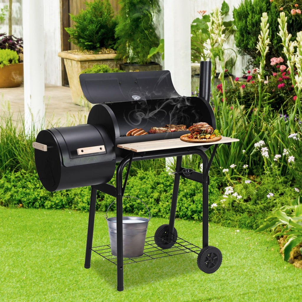 Cosmo Go Holzkohle Grill BBQ Multifunktionaler mit Thermometer