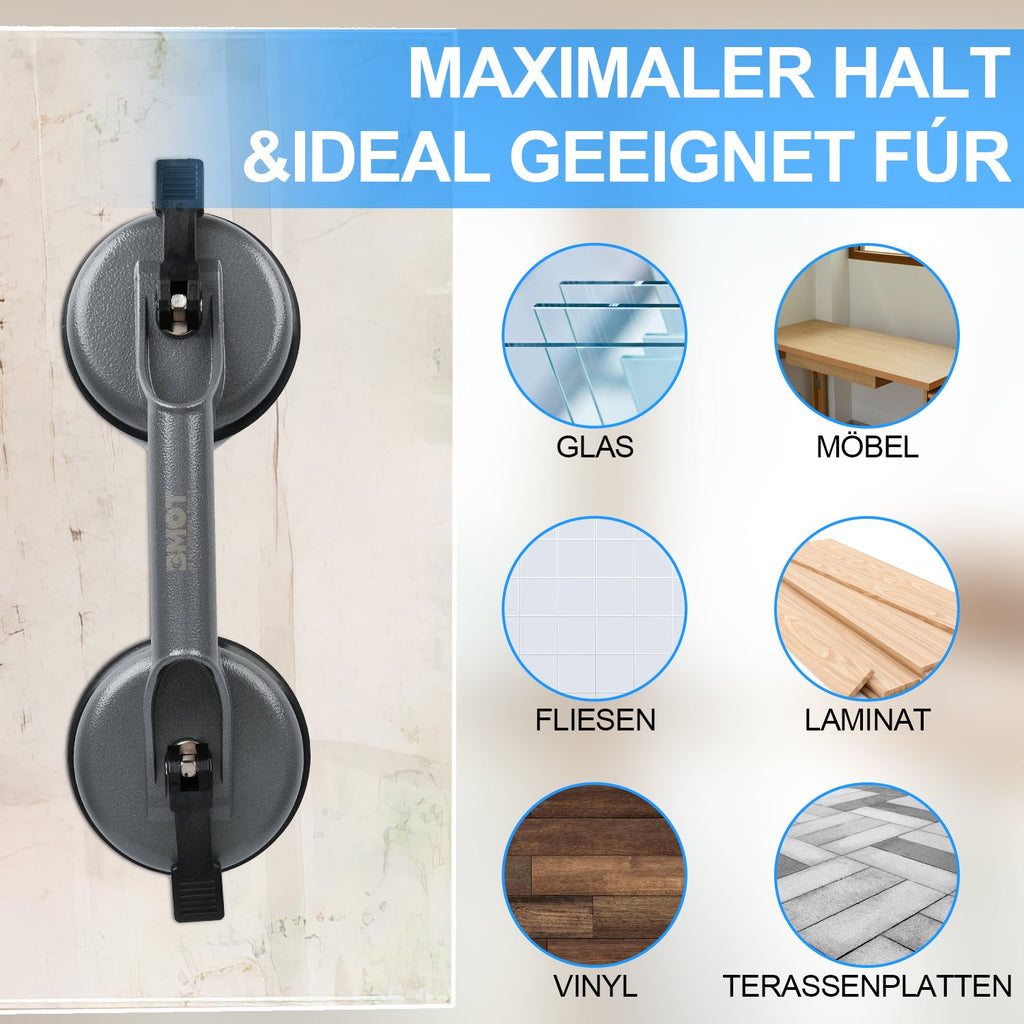 Cosmo Go 2x Saugheber Glassauger 100KG