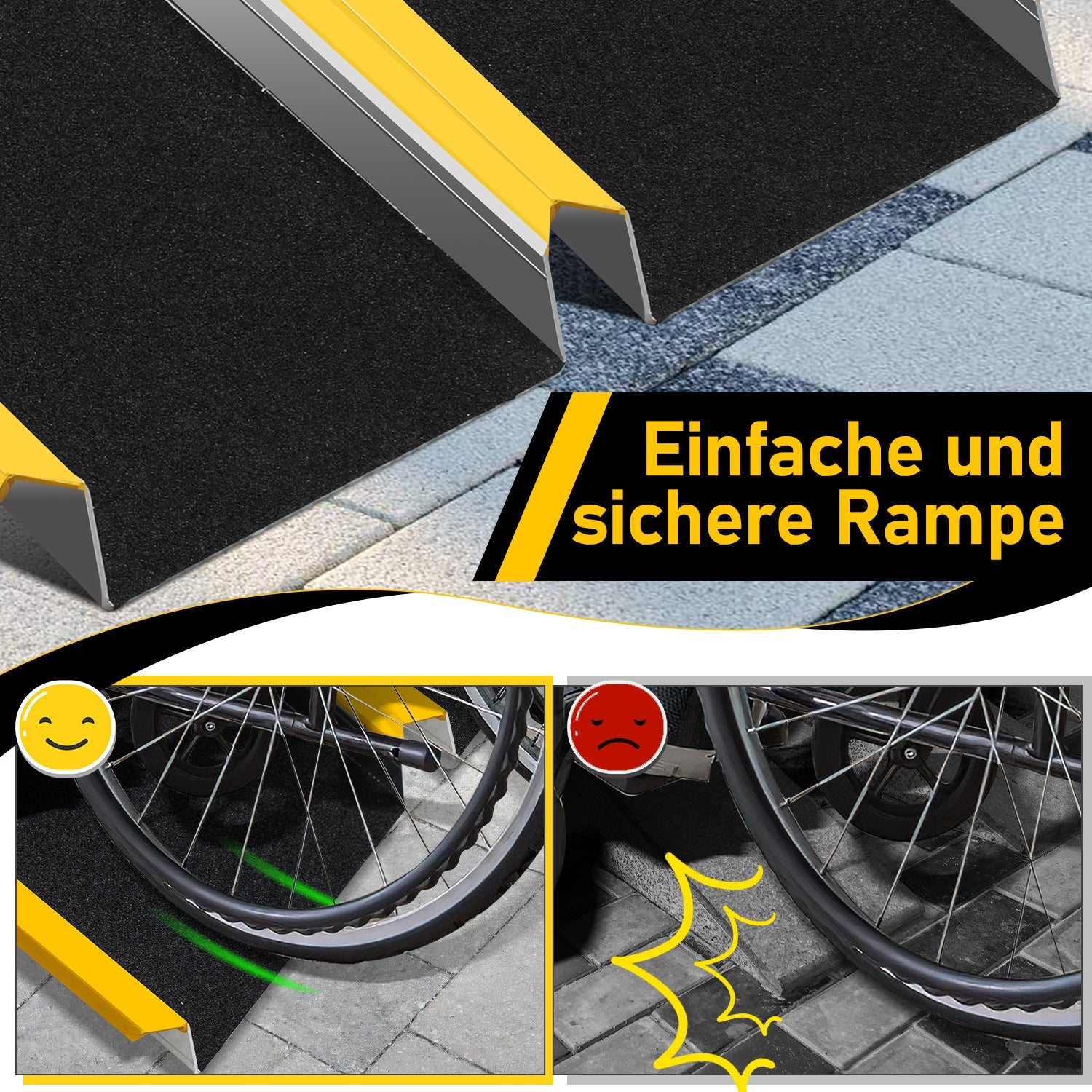 Cosmo Go Auffahrrampe Aluminium Auto Laderampe 2X