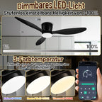 Cosmo Go Deckenventilator Lüfter LED Deckenlampe 40W