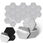 Cosmo Go Akustikplatten Wandpaneele Selbstklebend 12/18 Stück Hexagonal Kerben