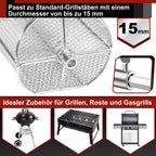 Cosmo Go Grillkorb Grillkorb Edelstahl für Drehspieß
