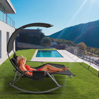 Cosmo Go Doppelliege Sonnenliege mit Sonnendach Outdoor