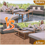 Cosmo Go WPC Terrassenfliesen 30x30 cm 11er Set in Holzoptik