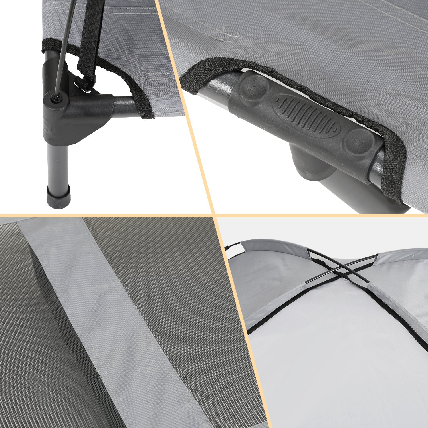 Cosmo Go Haustierbett mit Baldachin für Indoor & Outdoor