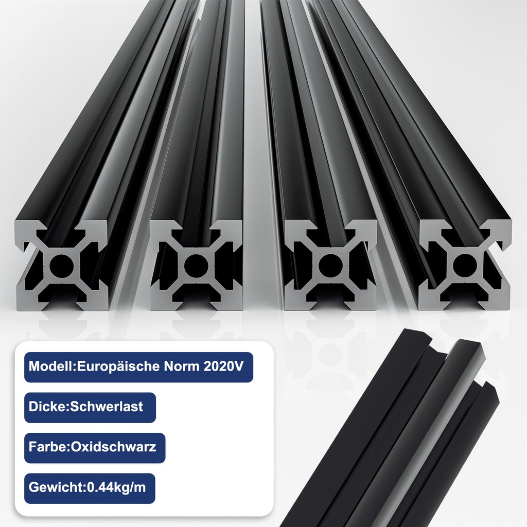 Cosmo Go Aluprofil  2020V 20x20 aluminium profil 6063 4 Stück