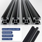 Cosmo Go Aluprofil  2020V 20x20 aluminium profil 6063 4 Stück