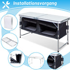 Cosmo Go Campingküche Faltbar 2 Fächer