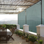 Cosmo Go Sichtschutz HDPE Windschutz Schattennetz Grün/Grau