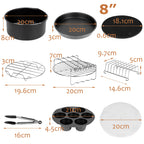 Cosmo Go 12X Zubehör Set für Heißluftfritteuse Airfryer