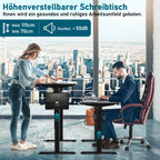 Cosmo Go Schreibtisch Höhenverstellbar Elektrisch Computertisch