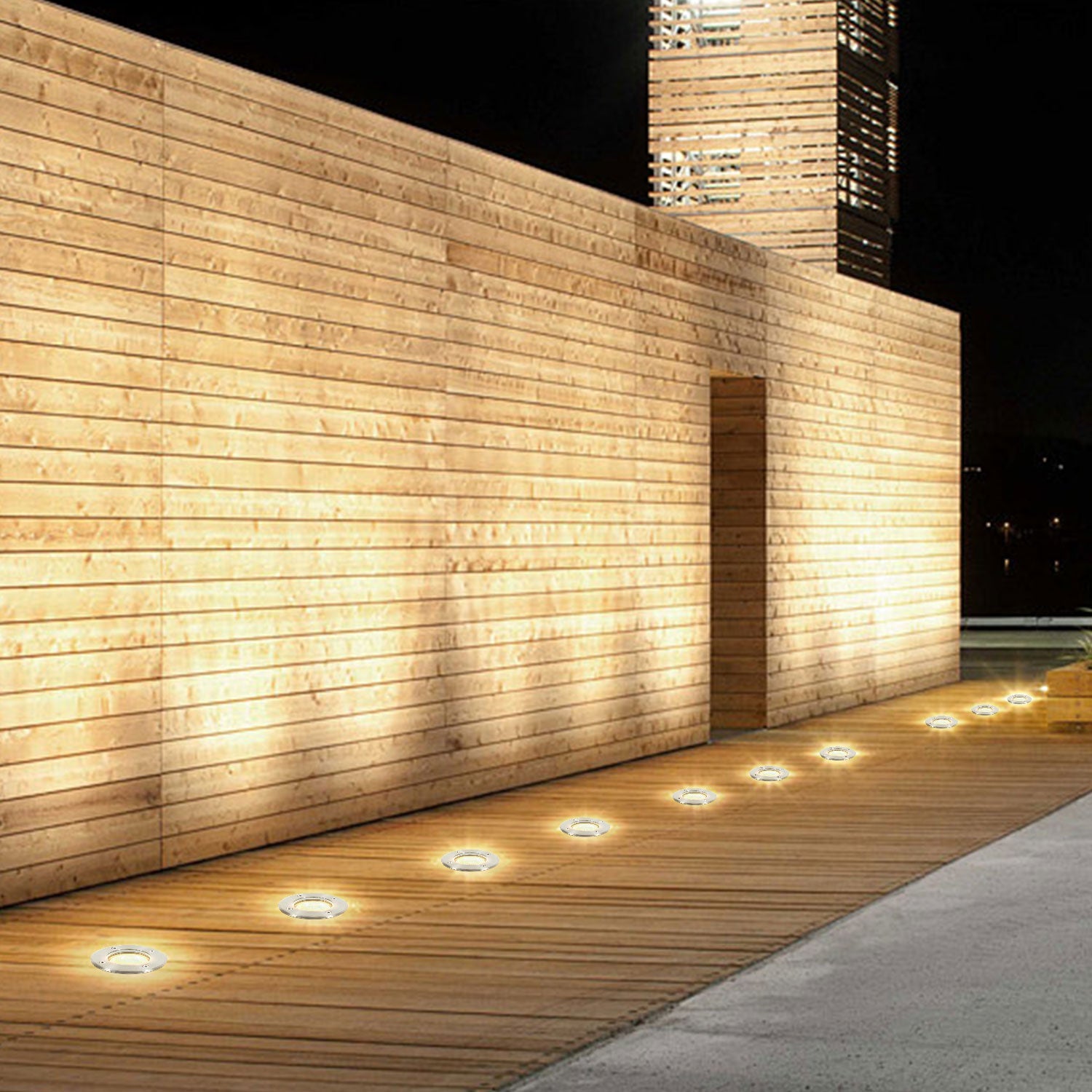 Cosmo Go LED Bodeneinbaustrahler 3W Naturweiß mit Mattierten Ersatzlinsen