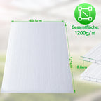 Cosmo Go Polycarbonat Hohlkammerstegplatten 8mm 5 Stück für Gewächshaus