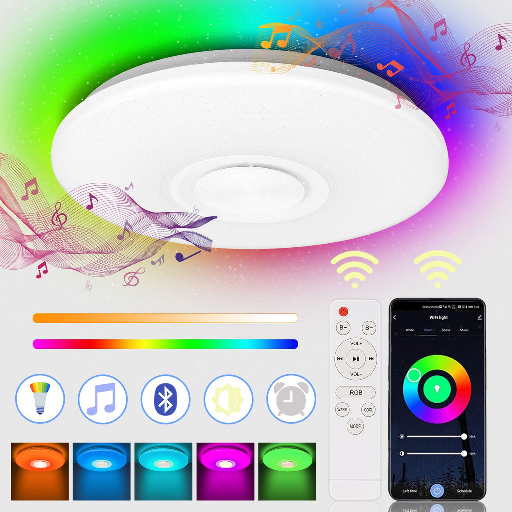 Cosmo Go Led Deckenlampe 36W Dimmbar RGB Bluetooth APP Steuerung