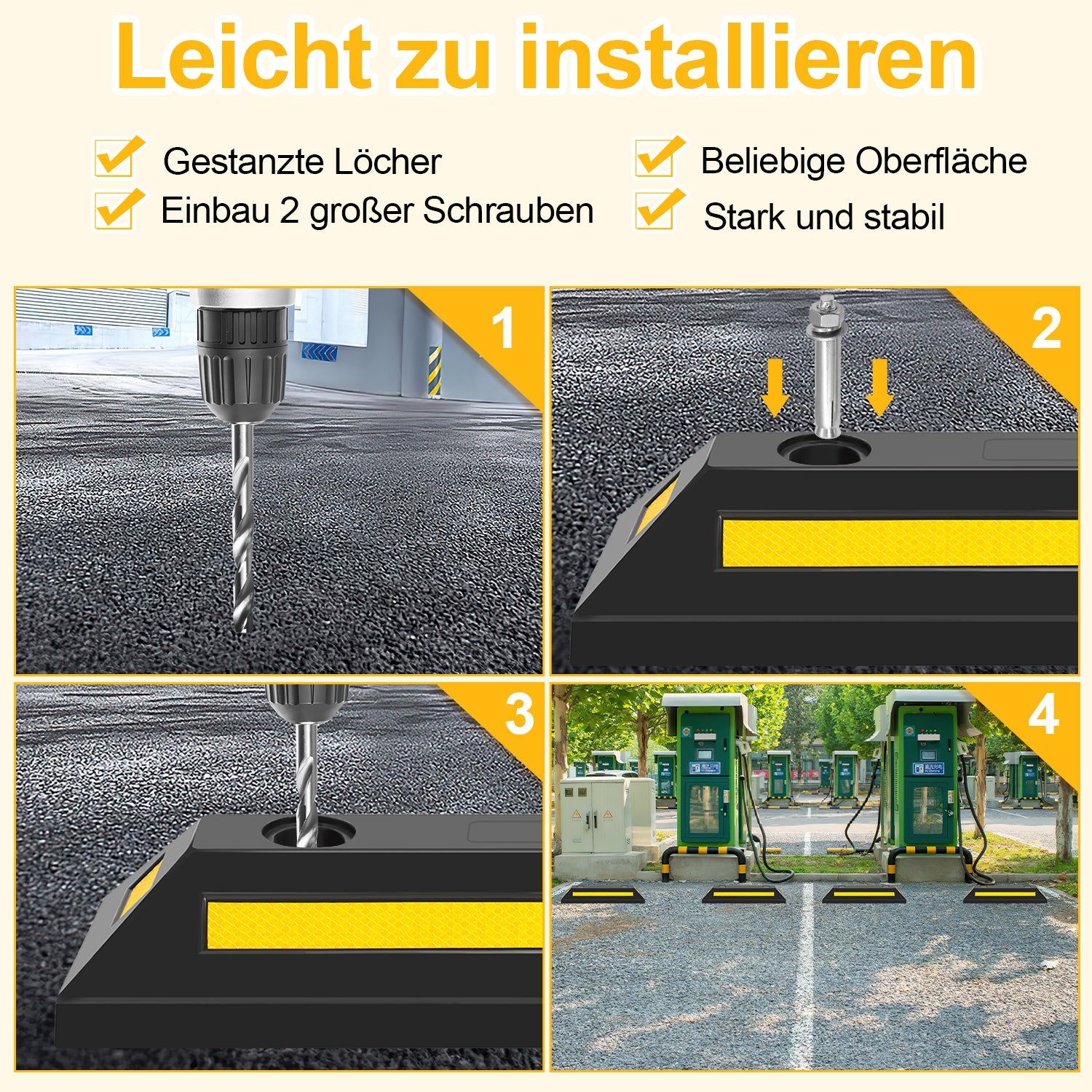 Cosmo Go Gummi Radstopper Parkplatzsperre 2 Stück
