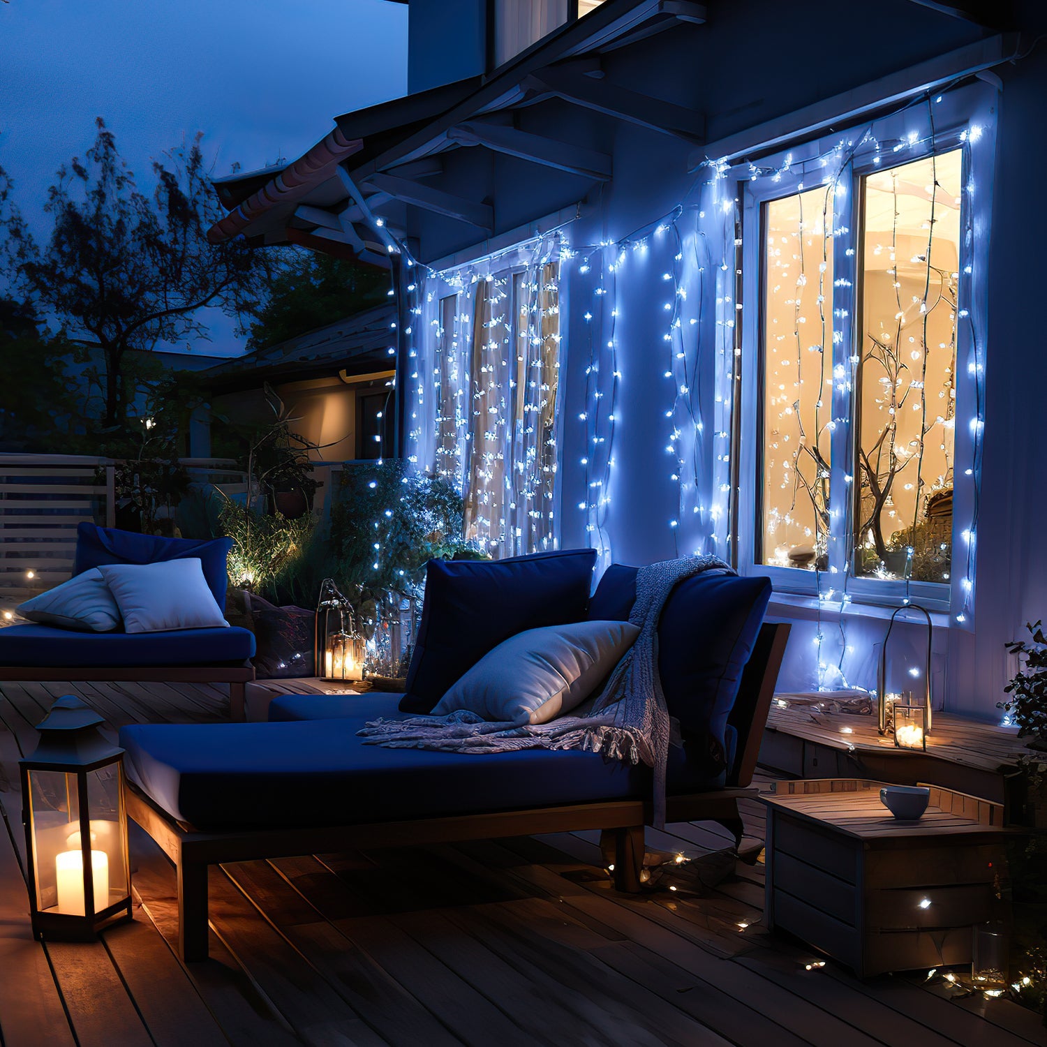 Cosmo Go LED Eisregen Lichterkette 200/400/600 LEDs