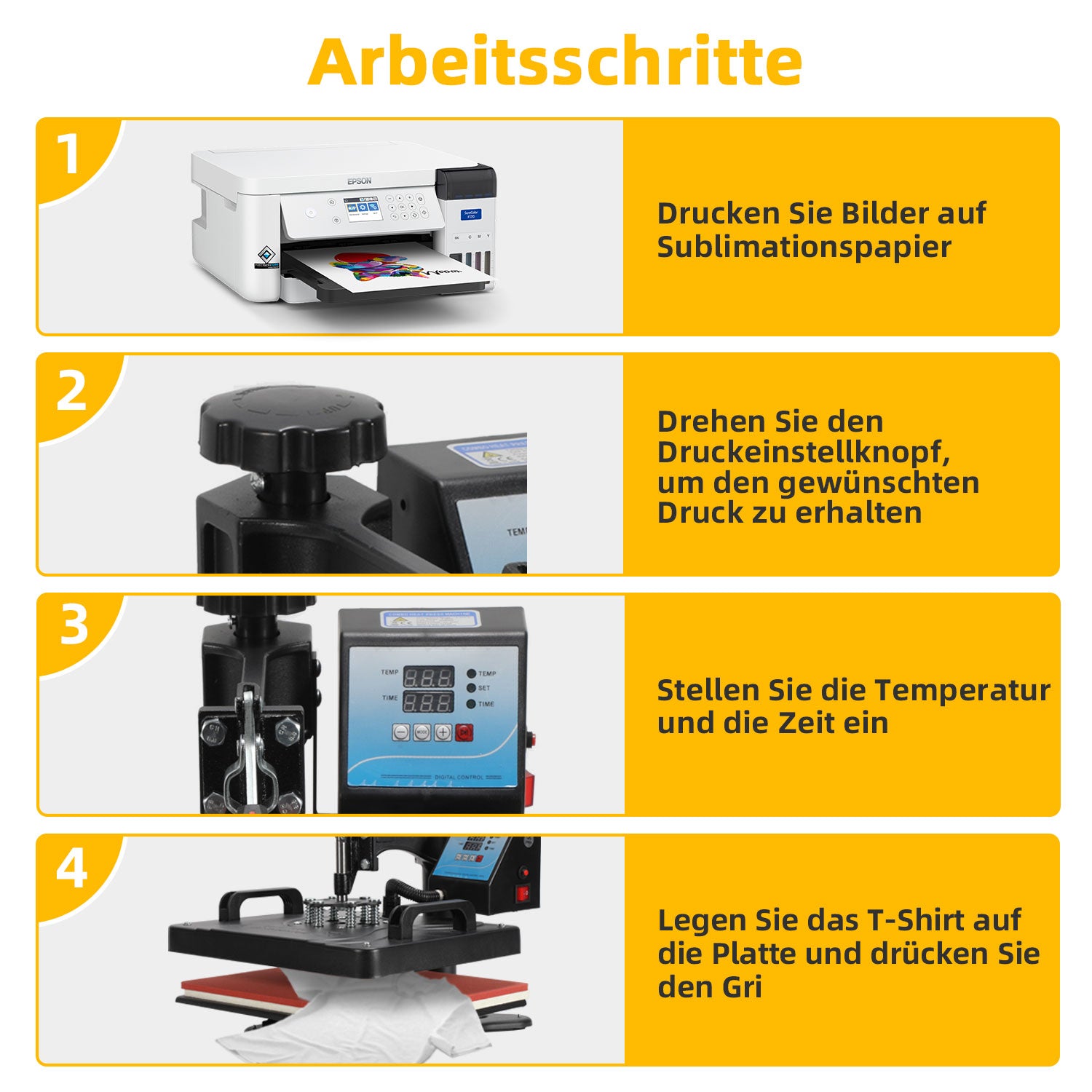 Cosmo Go Transferpresse Hitzepresse 8 IN 1 1250W