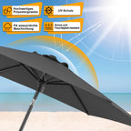 Cosmo Go Sonnenschirm 2.7m Winkelverstellbar mit/ohne LED