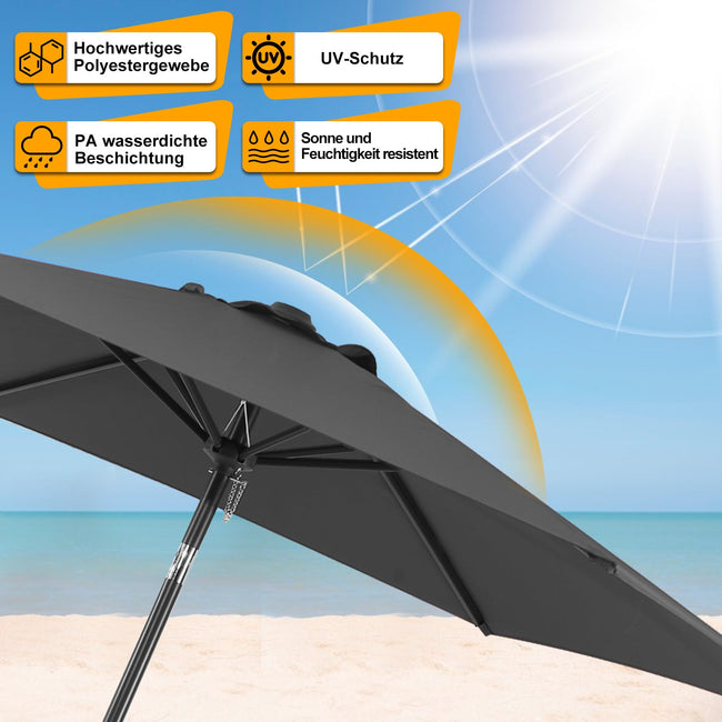 Cosmo Go Sonnenschirm 2.7m Winkelverstellbar mit/ohne LED Main Image