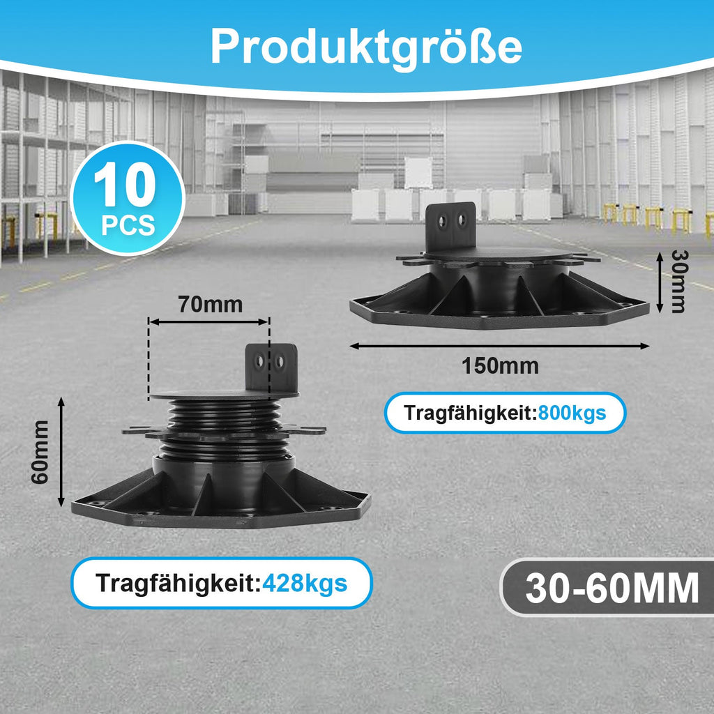 Cosmo Go Stelzlager Höhenverstellbar Terrassenlager 10 Stück