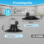 Cosmo Go Stelzlager Höhenverstellbar Terrassenlager 10 Stück