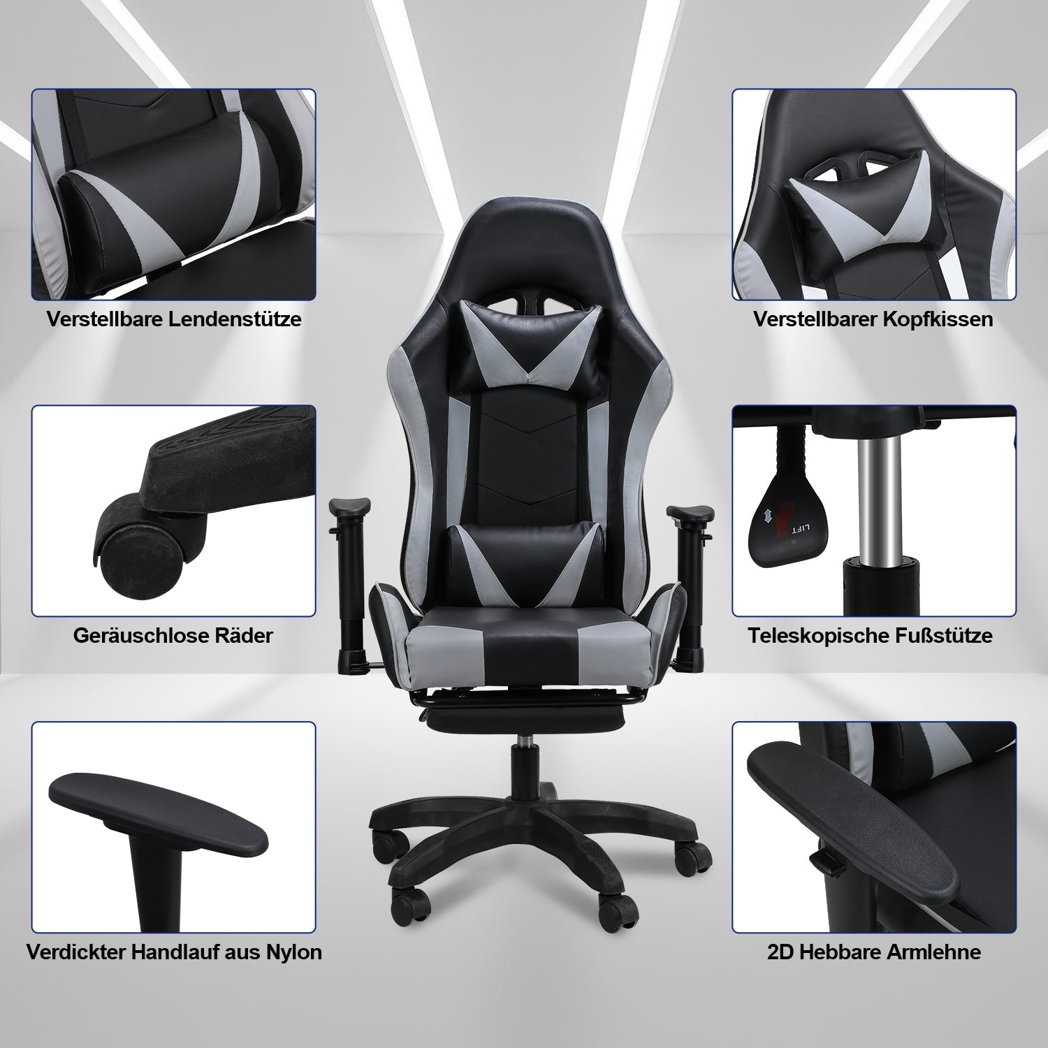Cosmo Go Gaming Stuhl Bürostuhl Computerstuhl