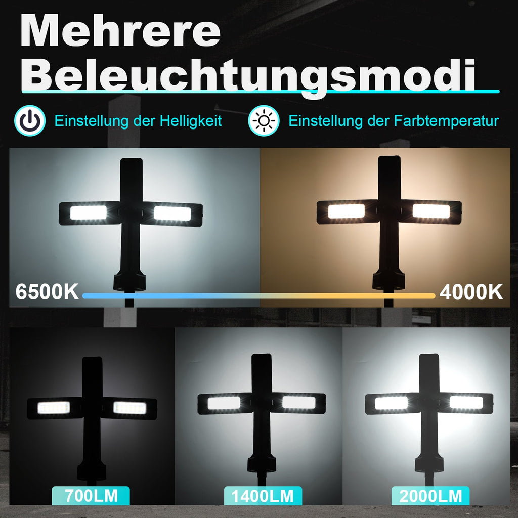 Cosmo Go Baustrahler LED mit Stativ Kabellose