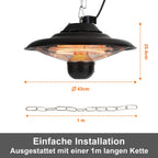 Cosmo Go Heizstrahler Infrarot 2000W Deckenheizstrahler