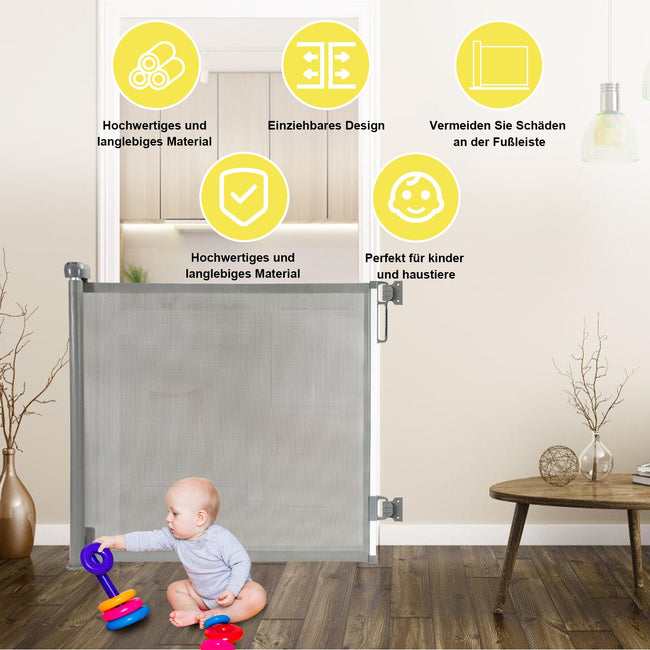 Cosmo Go Treppenschutzgitter Türschutzgitter Ausziehbar 0-150cm/180cm Main Image