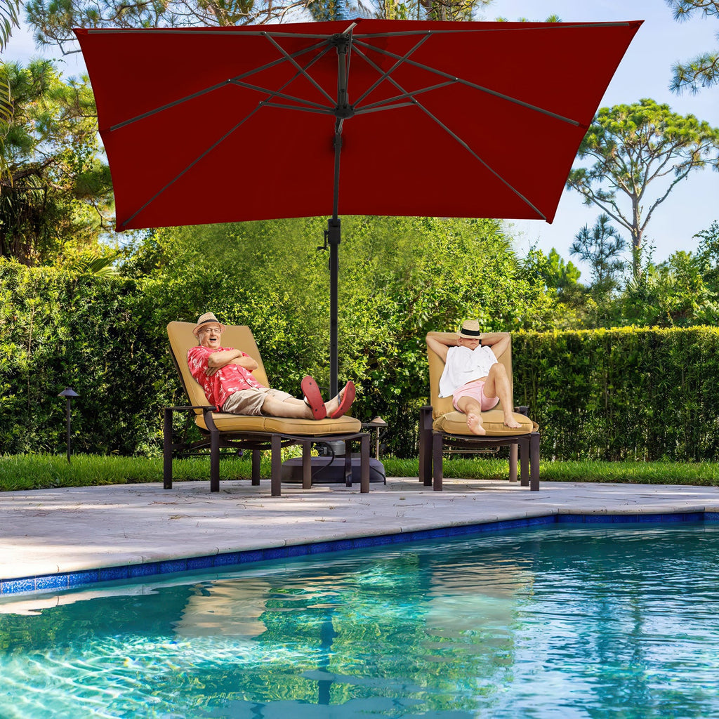 Cosmo Go Ampelschirm 300 x 300 cm Sonnenschirm 360° Drehbar