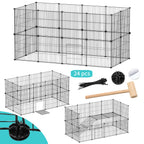 Cosmo Go Freigehege Laufgitter Kleintiere DIY 12/24Stück 35x35cm