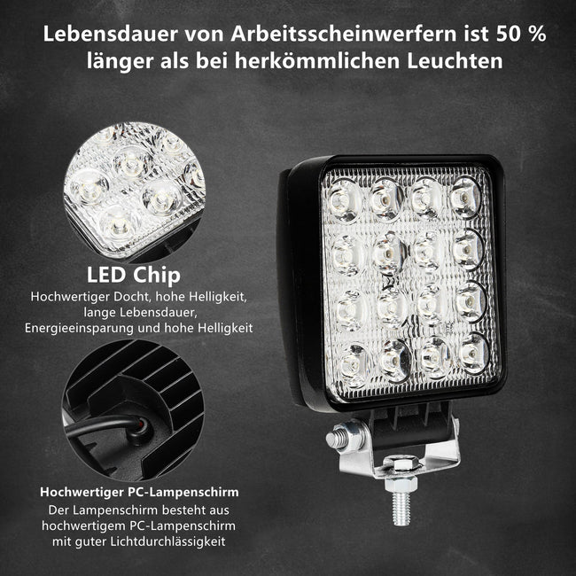 Cosmo Go LED Arbeitsscheinwerfer 48W IP67 6500K Main Image