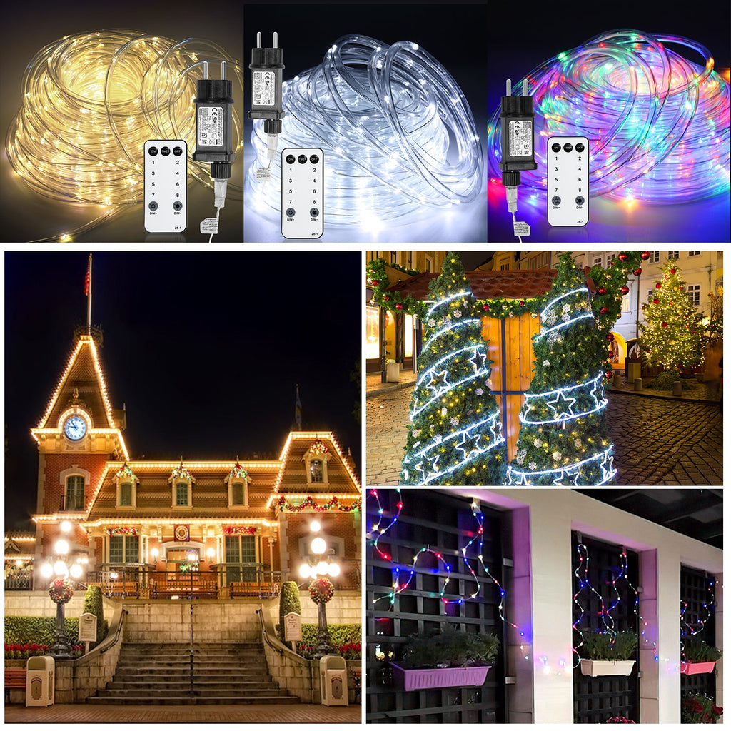 Cosmo Go LED Lichterschlauch Aussen mit Fernbedienung und Timer