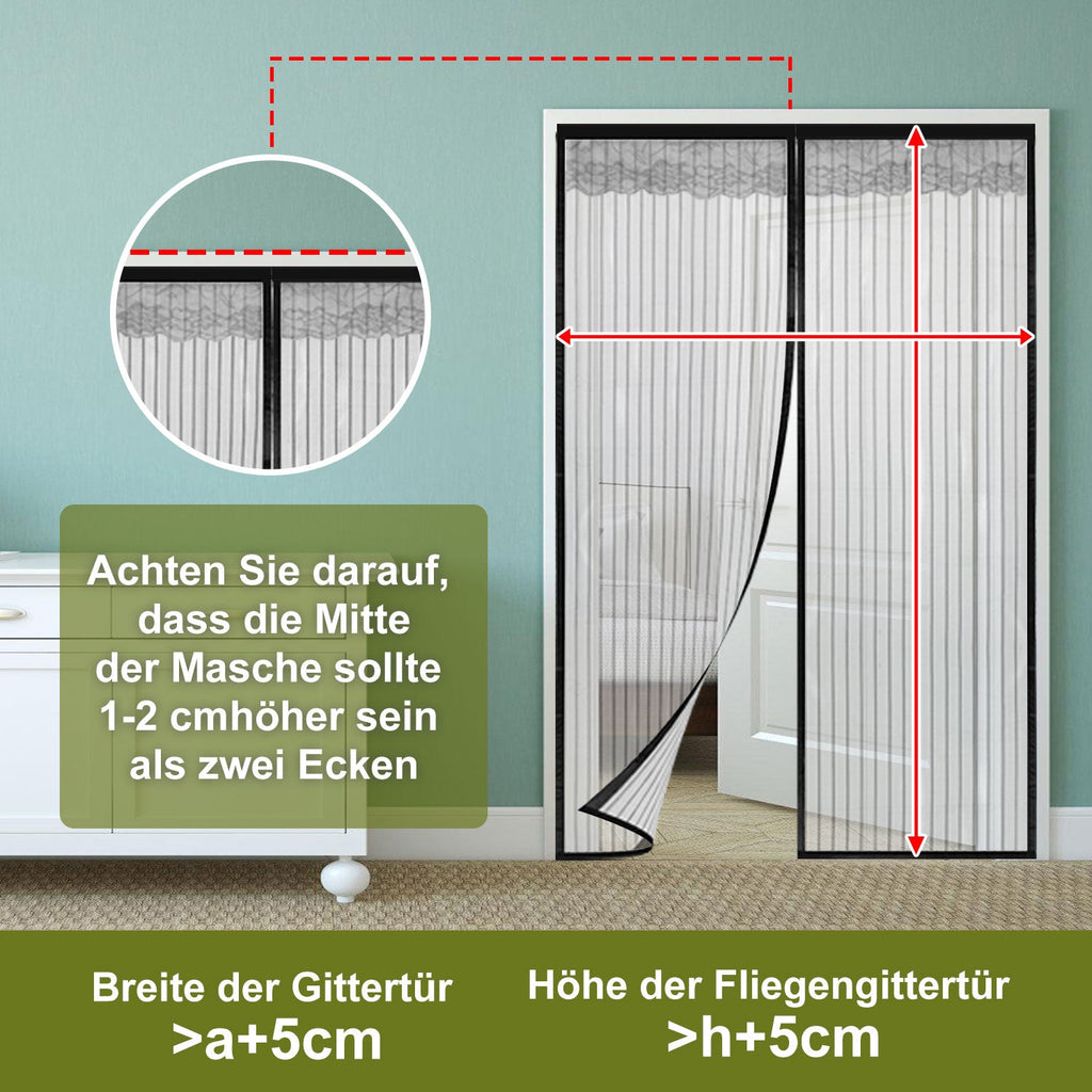 Cosmo Go Magnet Fliegengitter Tür Insektenschutz