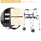 Cosmo Go Gehhilfe Leicht Rollator aus Aluminium bis 180 kg