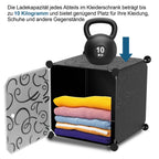 Cosmo Go Multifunktionaler Kleiderschrank mit Haken und Kleiderbügel