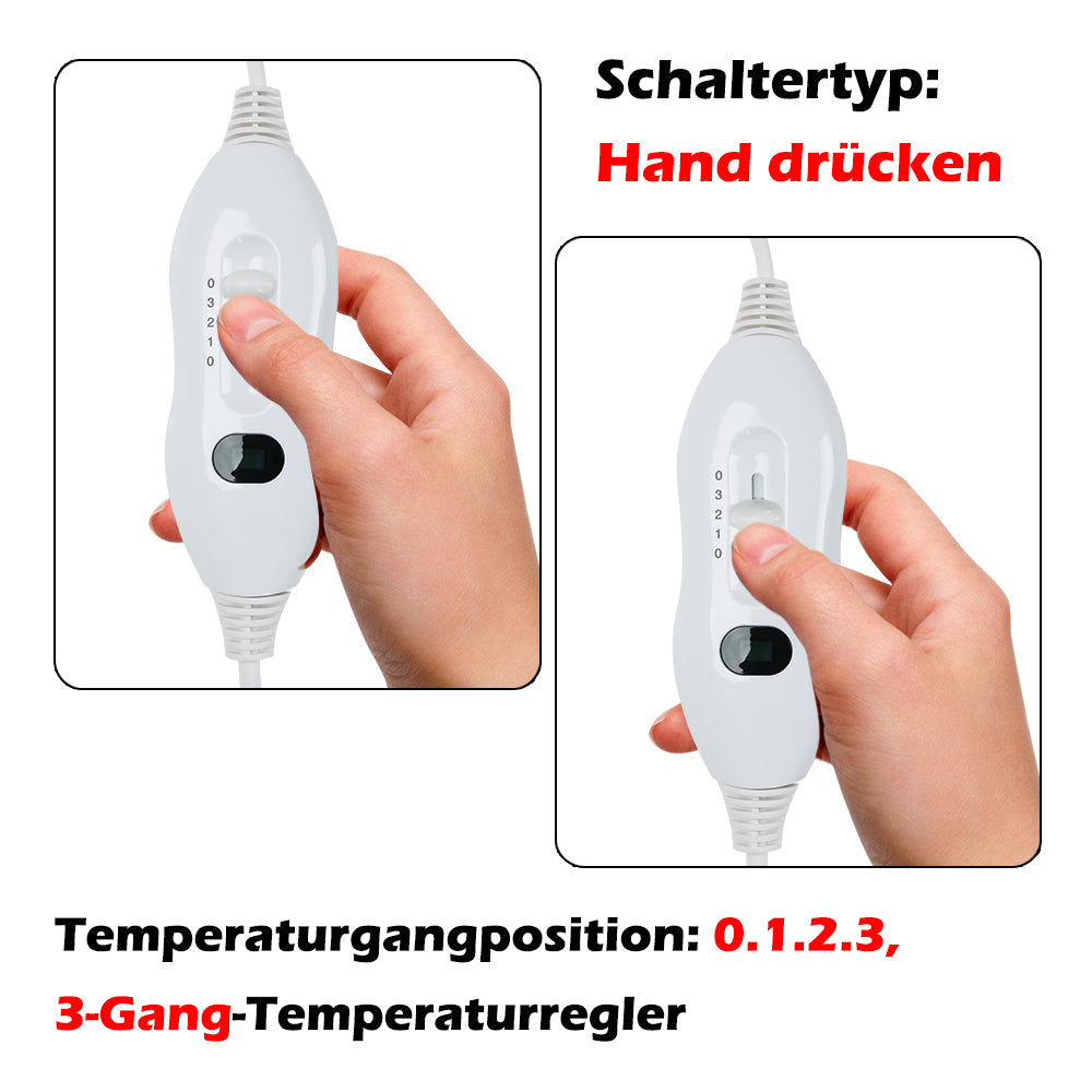 Cosmo Go Wärmeunterbett Elektrische Heizdecke 3 Temperatursstufen